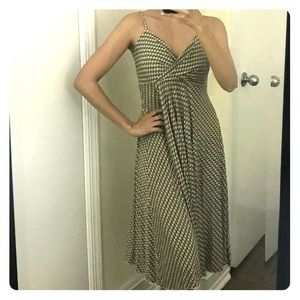 BCBG Green Print Summer Dress Size XS